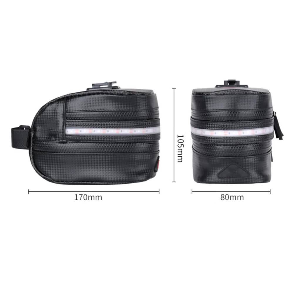 Rear Bike Saddle Bag with LED Light DailySale