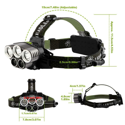 Rechargeable 6 Modes Headlamp 20000 Lumen DailySale