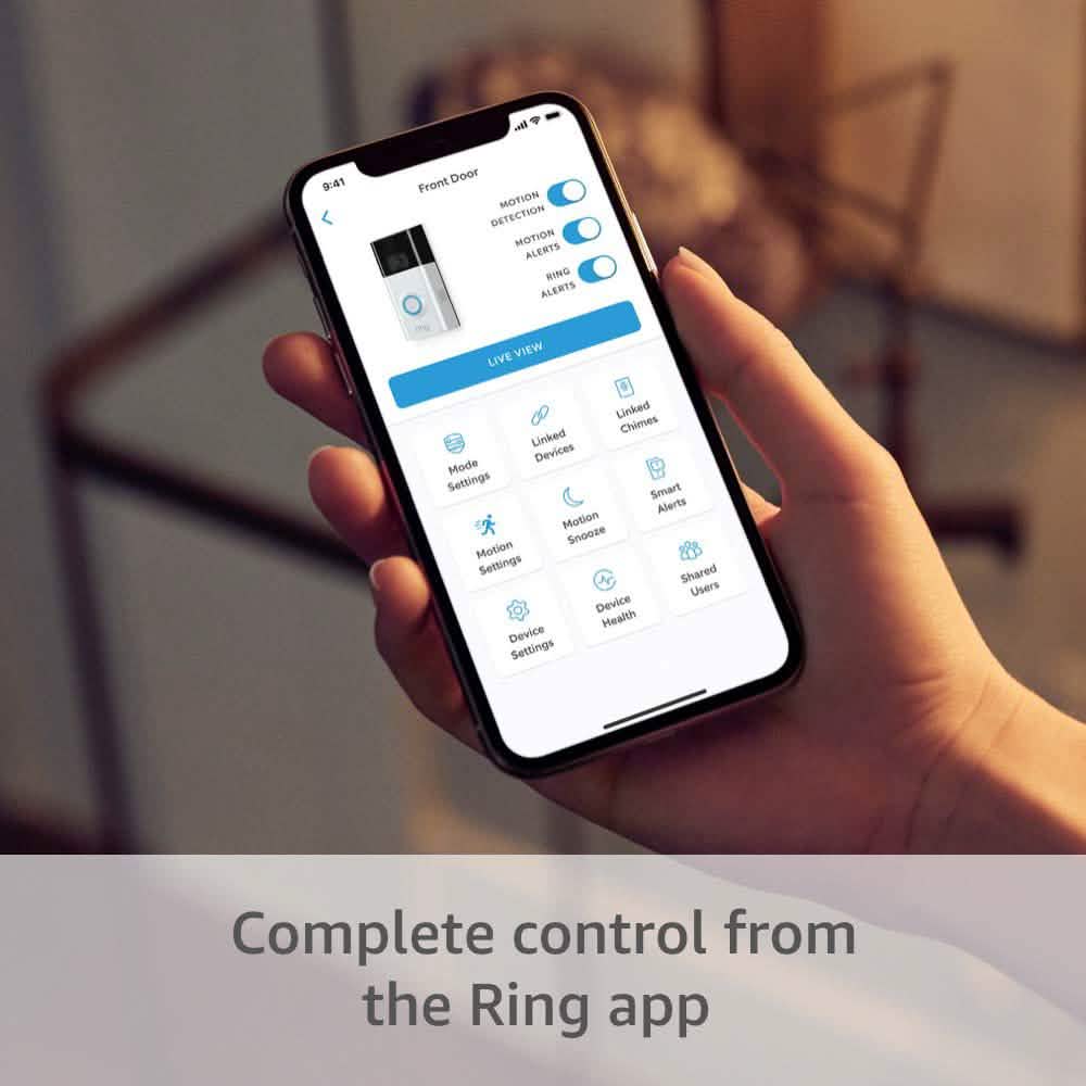 Ring Video Doorbell 2 with HD Video and Motion Activated Alerts (Refurbished) DailySale