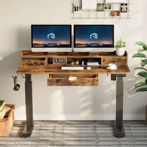 Rolanstar Single Motor Free Standing Electric Height Adjustable Desk DailySale