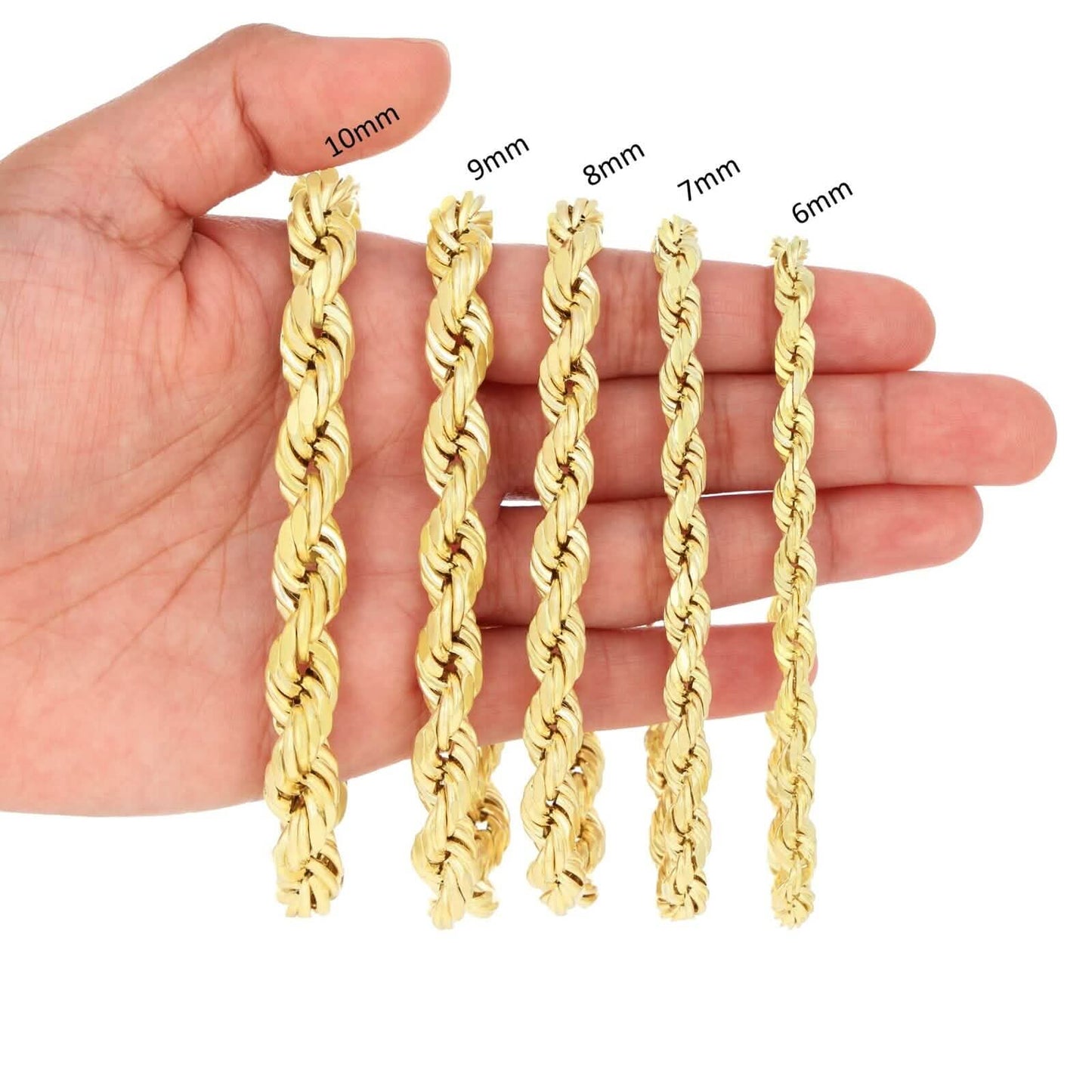 Rope Chain in Yellow Gold - 3mm DailySale
