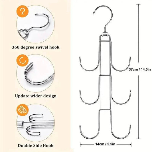 Rotatable Metal Purse Hanger Organizer DailySale