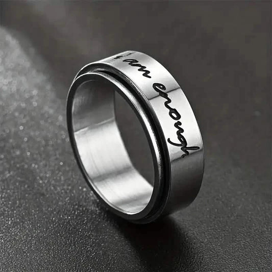 Rotatable Stainless Steel Anxiety Ring DailySale