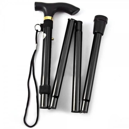 Portable Aluminum Folding Walking Travel Stick Cane DailySale