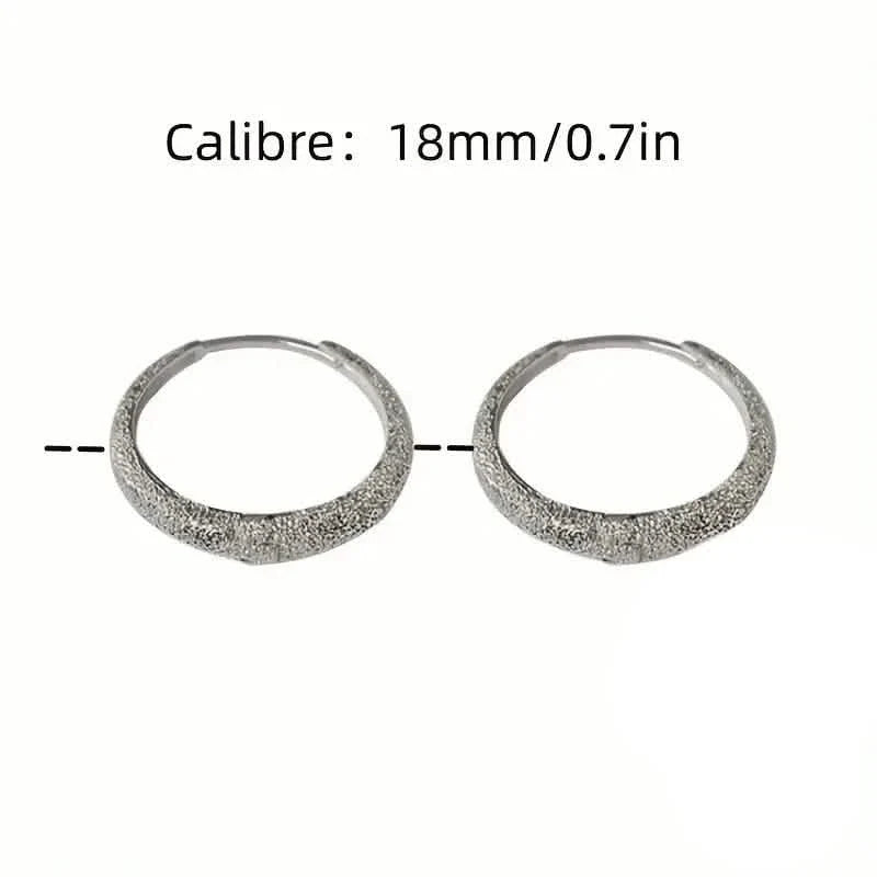 S925 Sterling Silver Sparkling Starry River Hoop Earrings DailySale