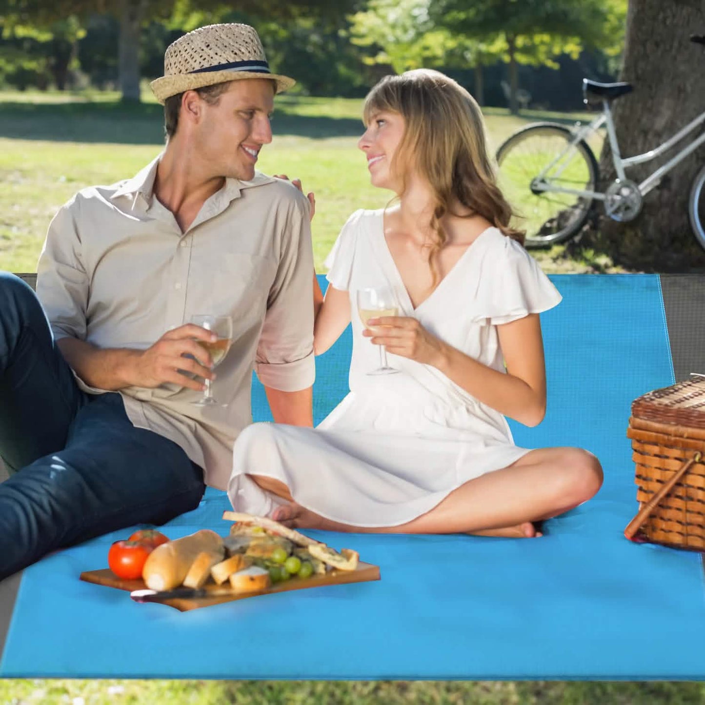 Sand Proof Picnic Blanket with 4 Anchors DailySale