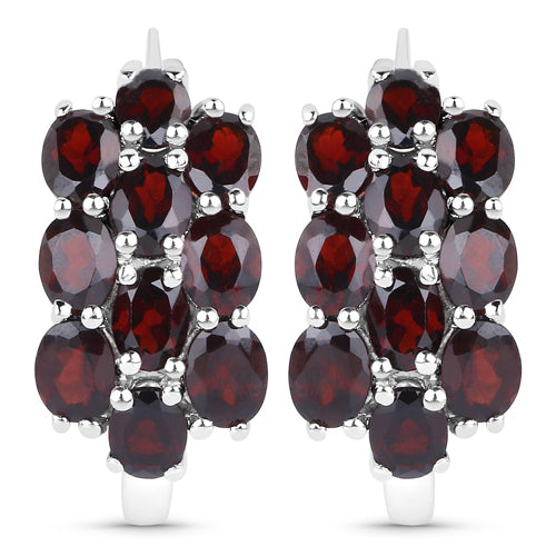 10.40 Carat Genuine Garnet .925 Sterling Silver 3 Piece Jewelry Set (Ring, Earrings, and Pendant w/ Chain) Bids.com