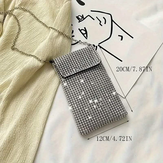 Shimmering Bling Rhinestone Crossbody Purse DailySale