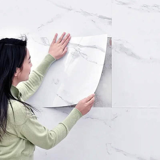 Simulated Thick Marble Tile Floor Self-adhesive Sticker DailySale