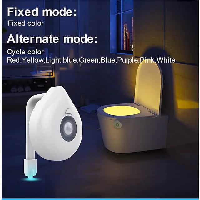 Smart PIR Motion Sensor Toilet Seat Night Light DailySale
