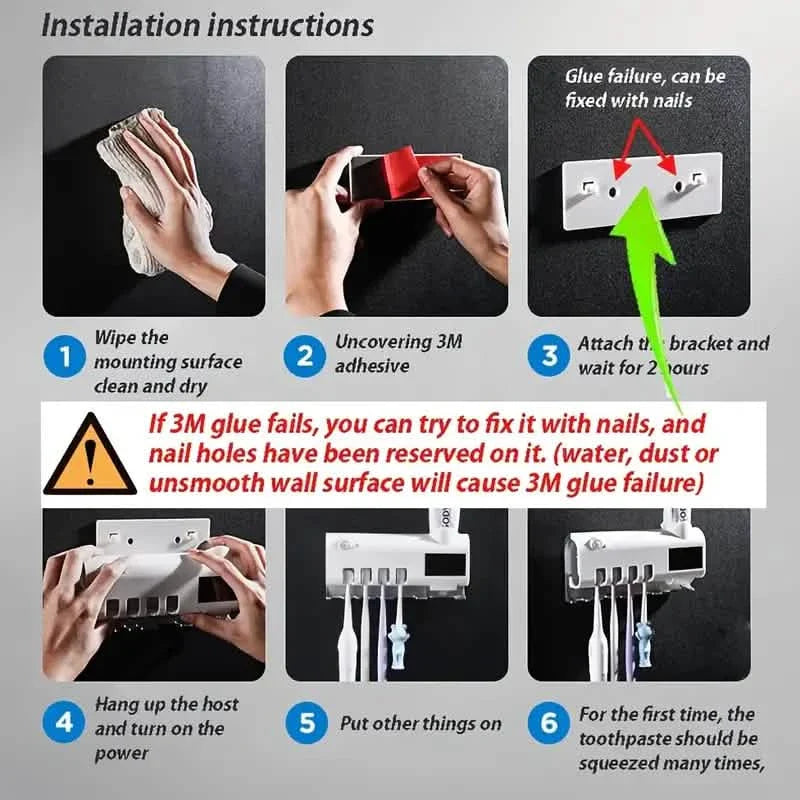 Smart Wall-Mounted Toothbrush UV Sterilizer DailySale