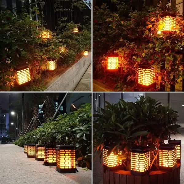 Solar Flame Hanging Lantern Lights DailySale