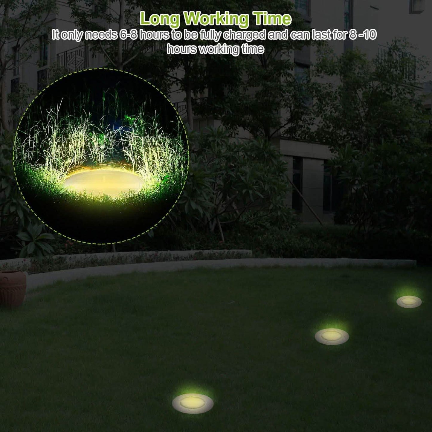 Solar LED Disk Lights IP44 Water Resistant Light Sensor DailySale