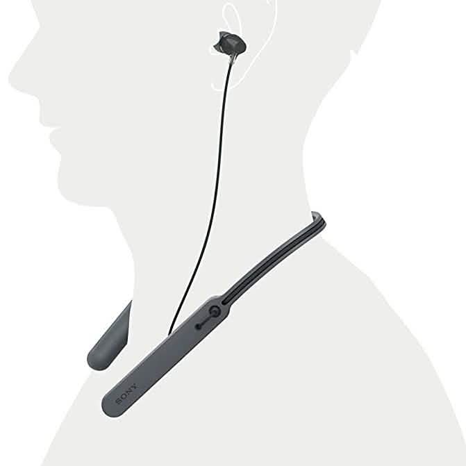 Sony - C400 Wireless Behind-Neck in Ear Headphone - Black (Refurbished) DailySale