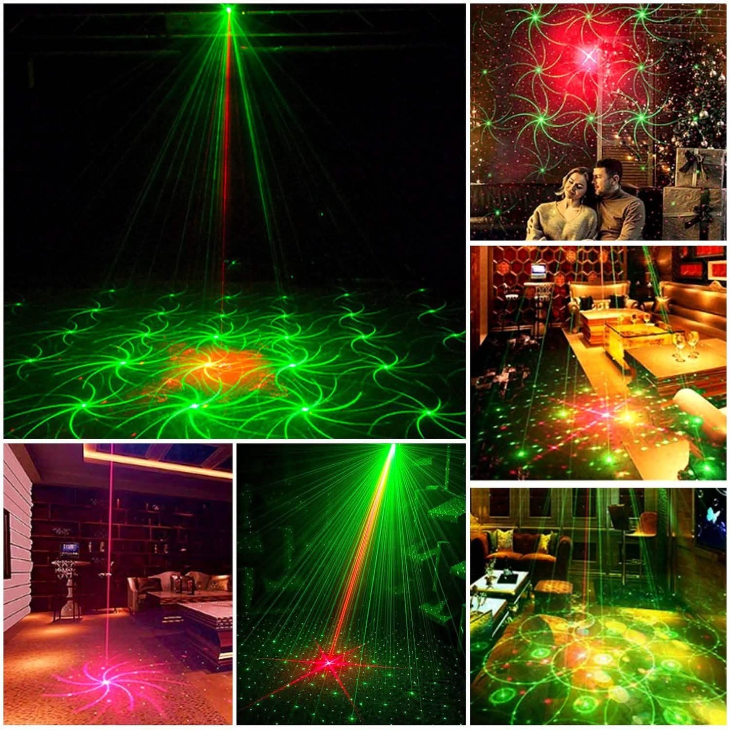 Sound Activated LED Projected Laser Patterns DailySale