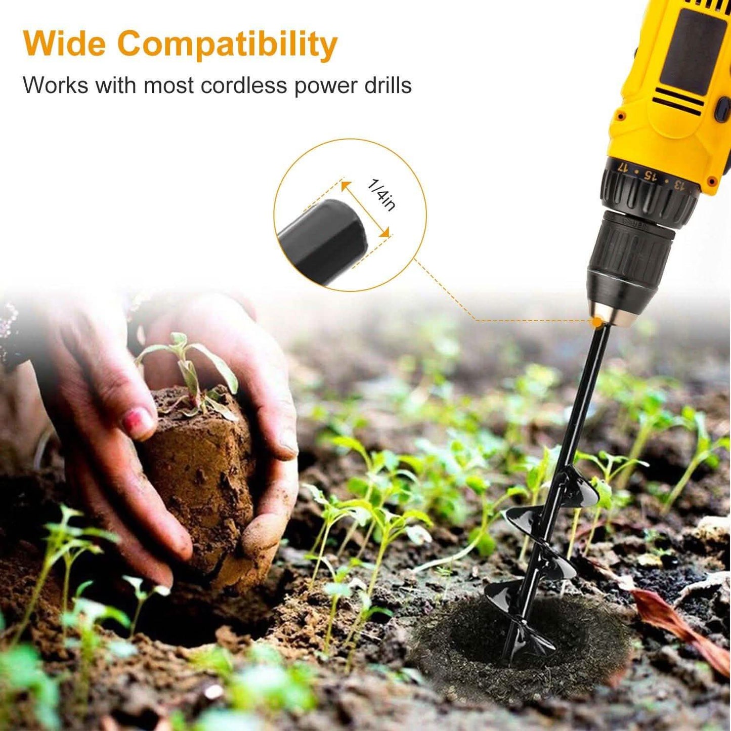 Spiral Drill Bit Gardening Auger DailySale