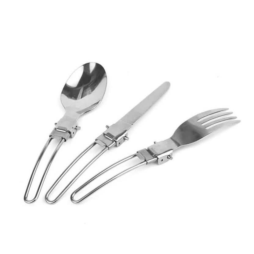 Stainless Steel Folding Cutlery Set DailySale