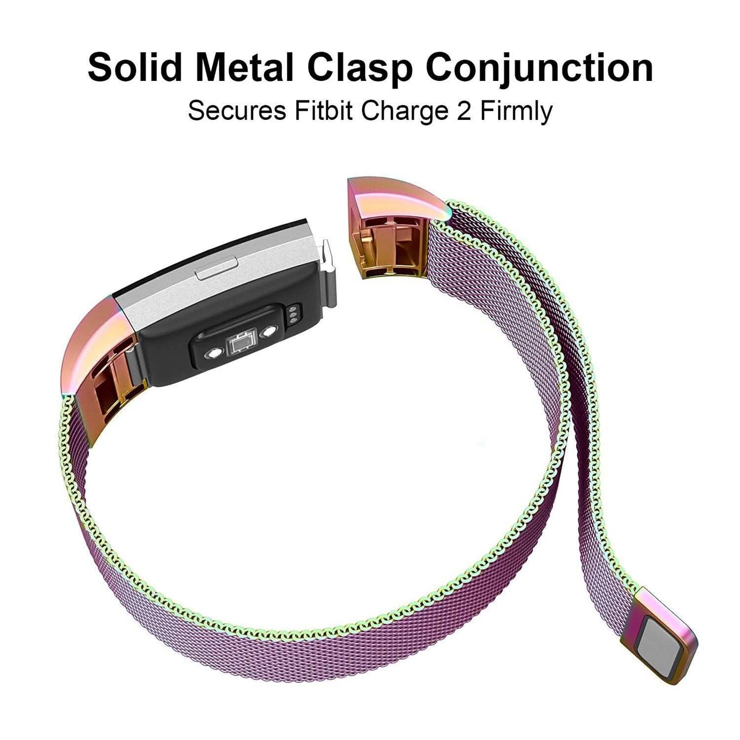 Stainless Steel Mesh Milanese Loop Band for Fitbit Charge 2 DailySale