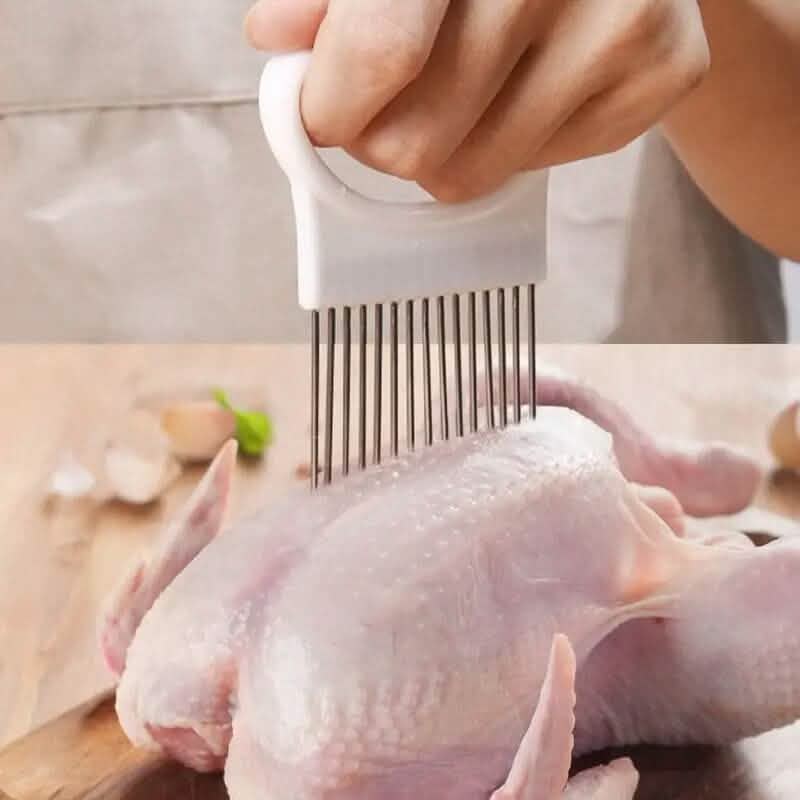 Stainless Steel Onion Needle Fork Vegetable Fruit Slicer DailySale
