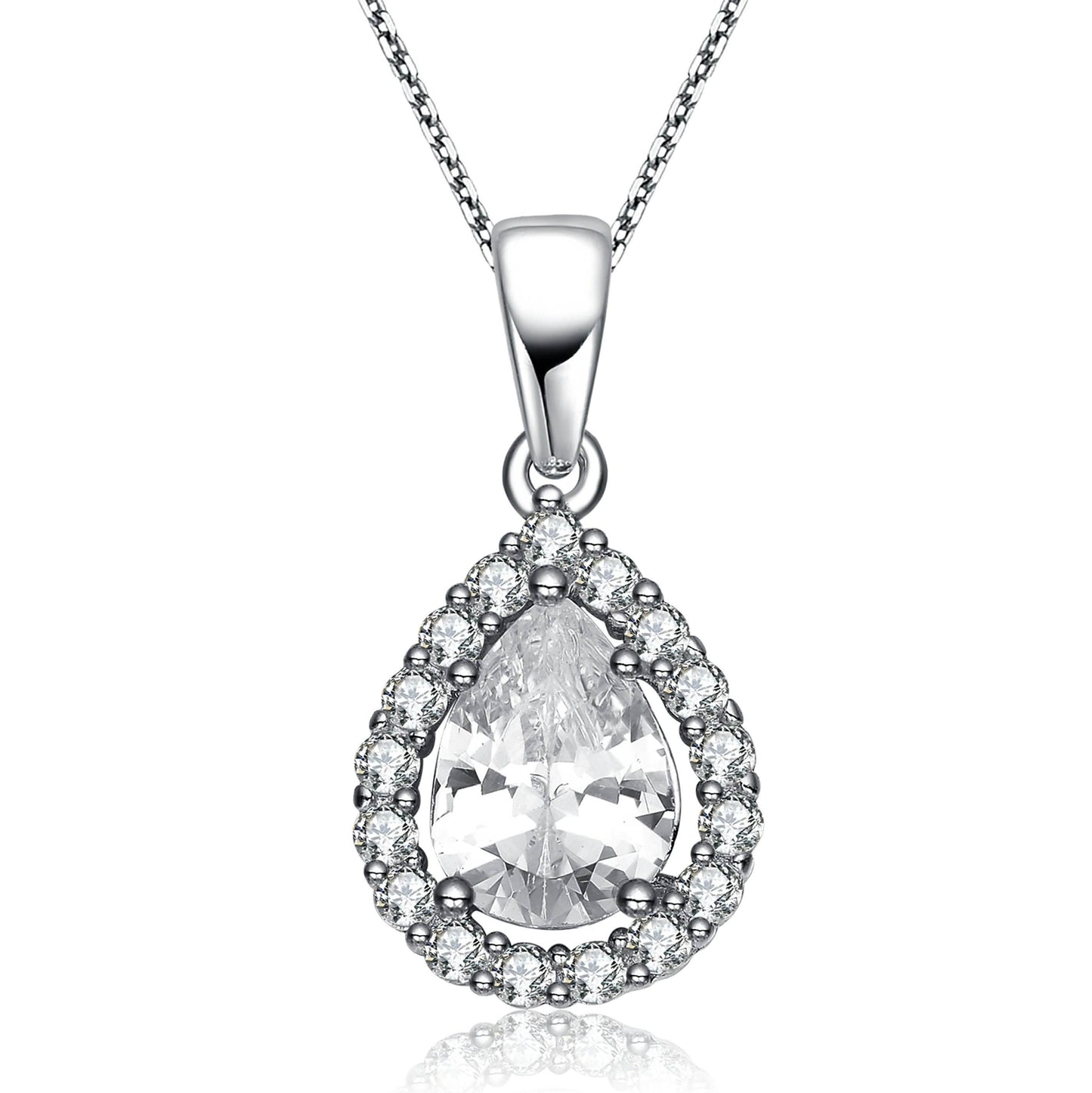 Sterling Silver Halo Pendant DailySale