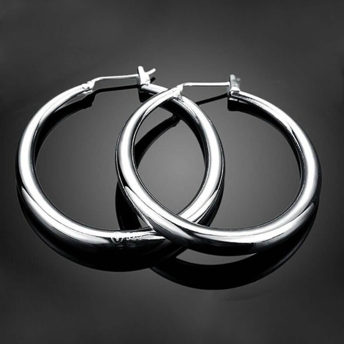 Sterling Silver Hoop Earrings DailySale