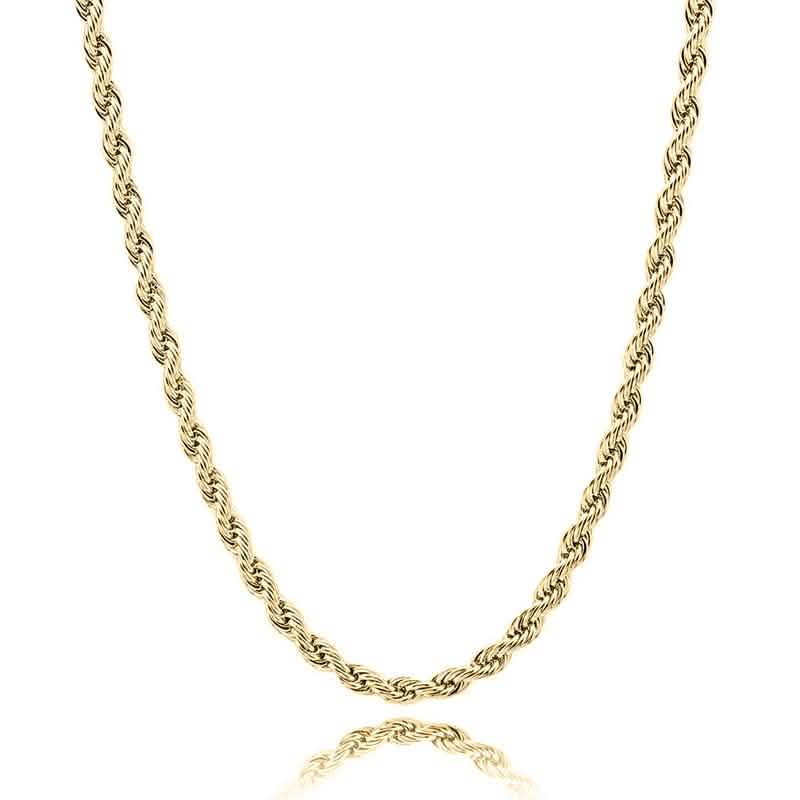 Sterling Silver Rope Twisted Link Chain Necklace DailySale