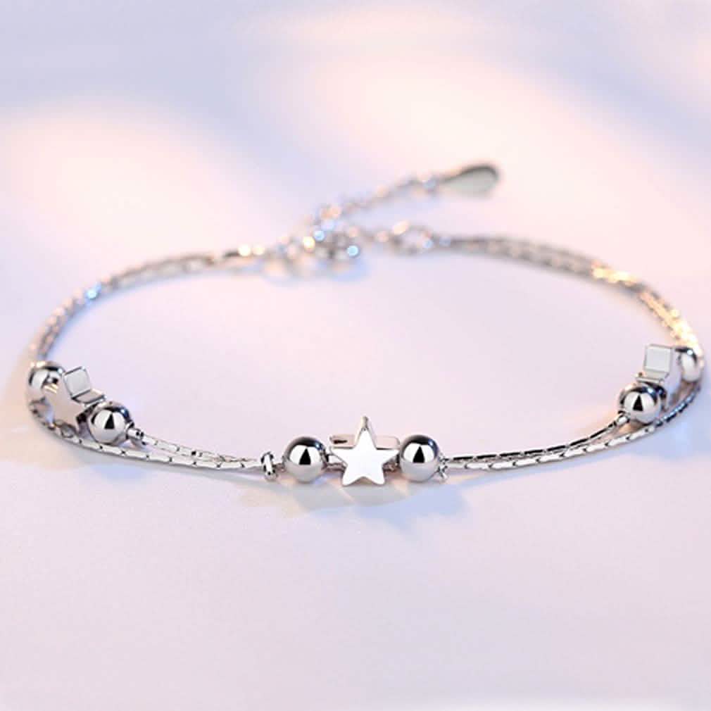 Sterling Silver Star Charm Bracelet DailySale