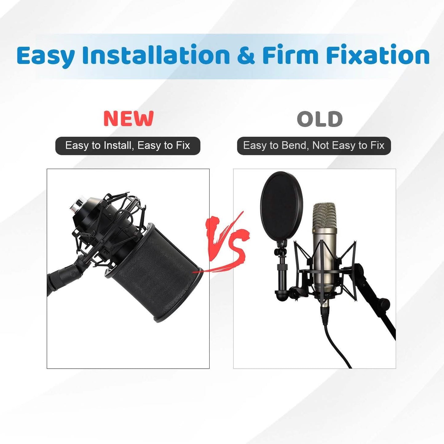 Studio Microphone Pop 3 Filter Layers Windscreen Shield Cover Mesh DailySale