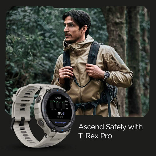 T-Rex Pro Smart Watch for Men Rugged Outdoor GPS Fitness Watch (Refurbished) DailySale