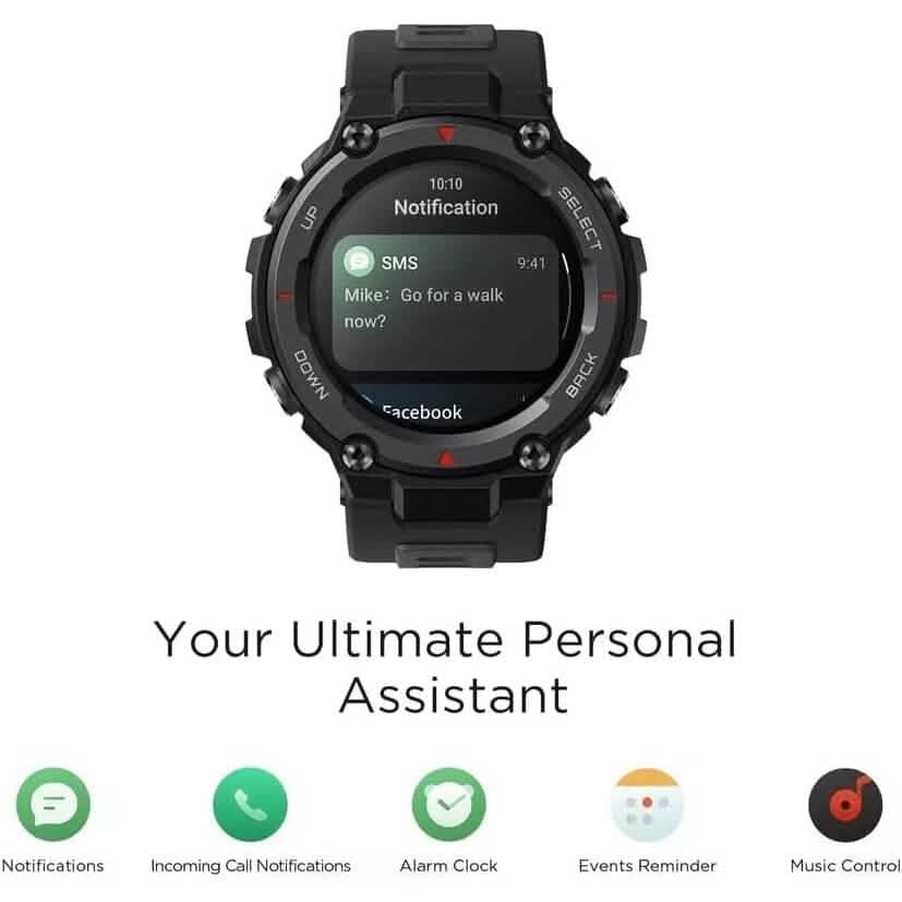 T-Rex Pro Smart Watch for Men Rugged Outdoor GPS Fitness Watch (Refurbished) DailySale