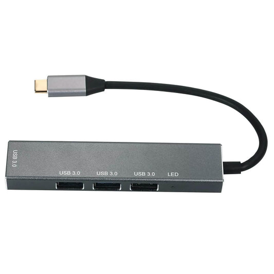 T304 4-in-1 Hub Type C to USB3.0*4 Intelligent USB Hub Multi-Port Adapter DailySale