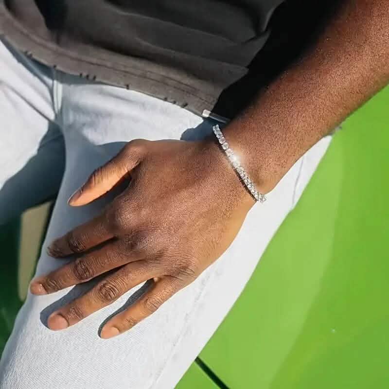 Tennis Single Row Synthetic Zircon Bracelet DailySale