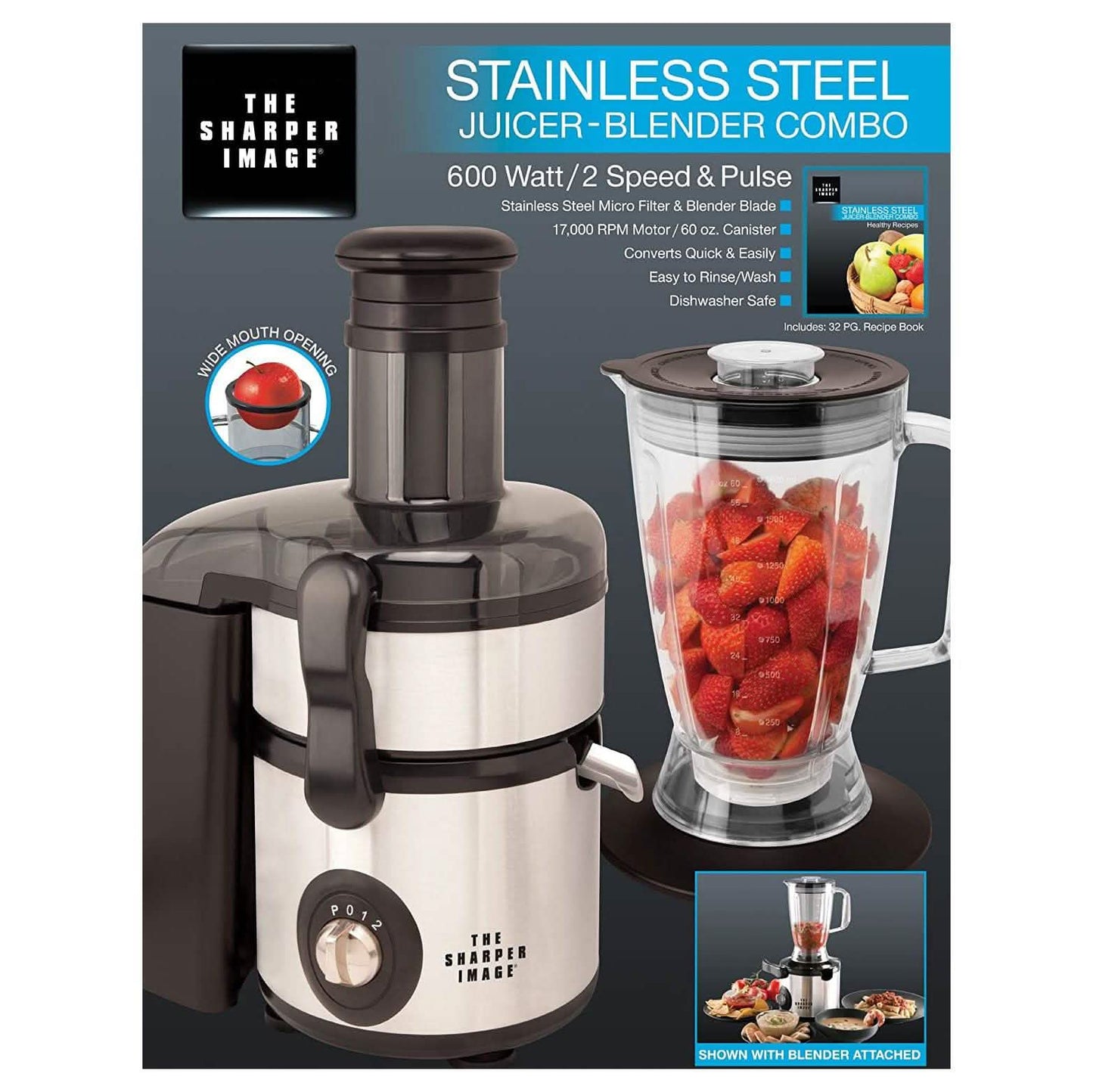 The Sharper Image Juicer-Blender Combo DailySale