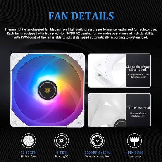 Thermalright Frozen Notte 360 White ARGB Water Cooling CPU Cooler (Refurbished) DailySale