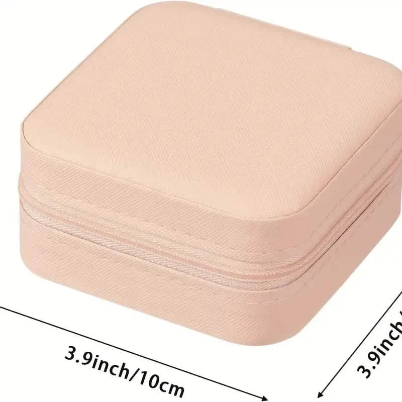 Travel-Friendly Jewelry Organizer - PU Leather Compact Jewelry Box DailySale