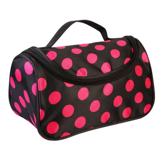 Travel Makeup Bag Portable Cosmetic Organizer with Cosmetic Mirror DailySale