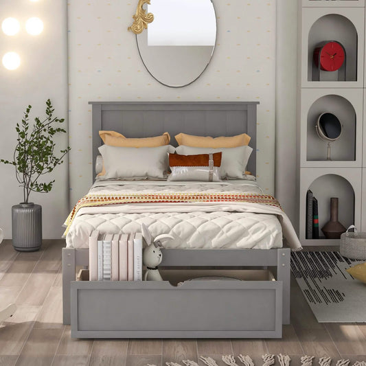 Twin Size Platform Bed with Storage DailySale