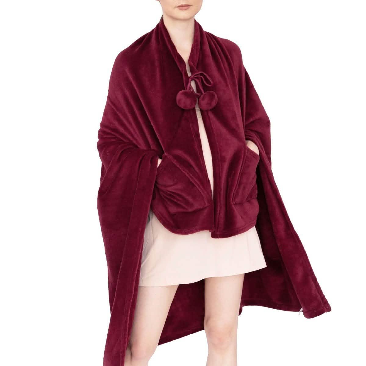 Ultra-Plush Faux Fur Fleece Wearable Blanket DailySale