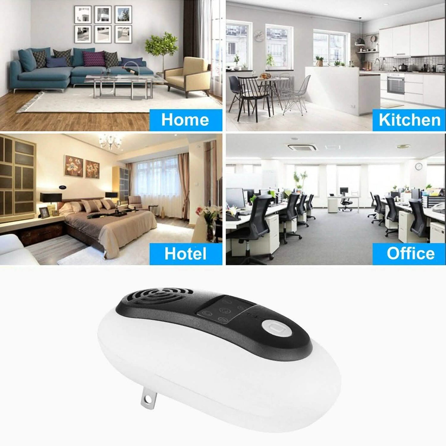 Ultrasonic Pest Control Noiseless Plug In Repellent DailySale
