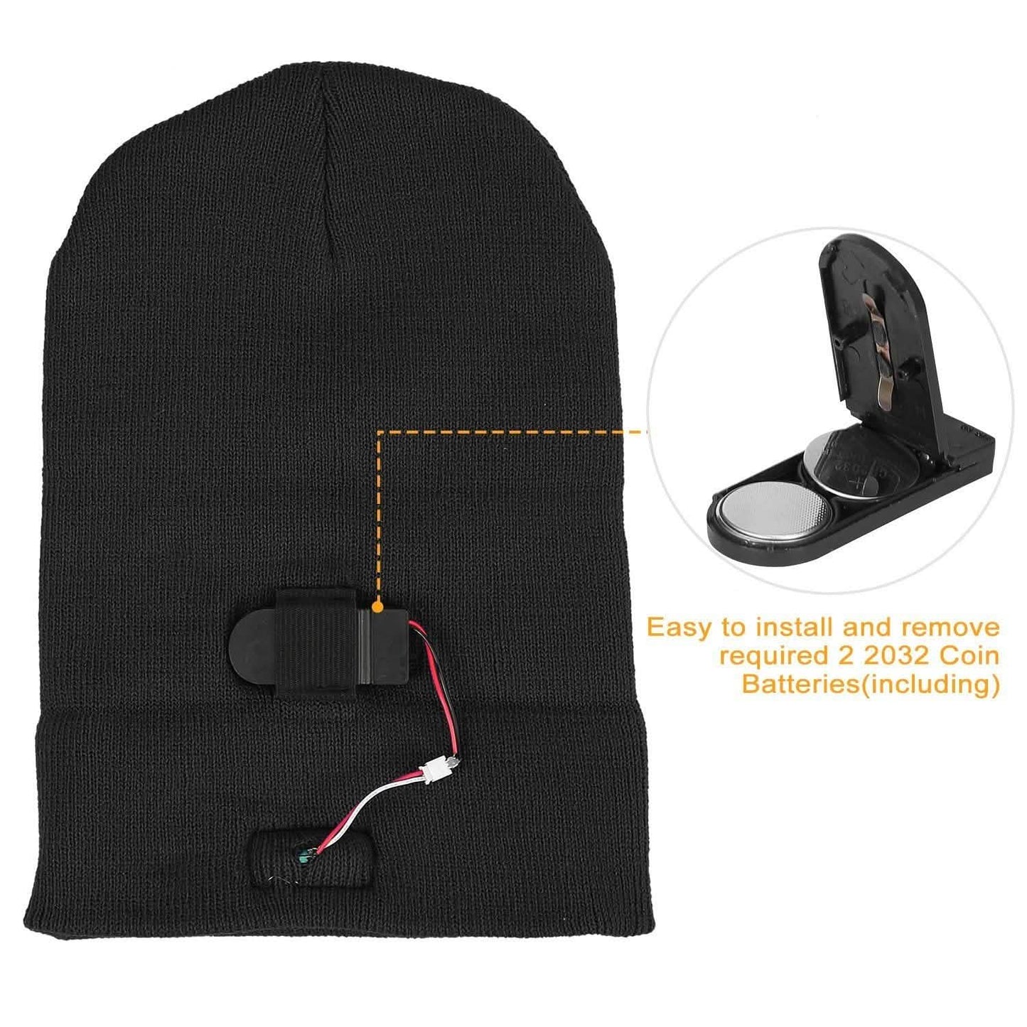 Unisex 5 LED Knitted Beanie Winter Warm Hat DailySale