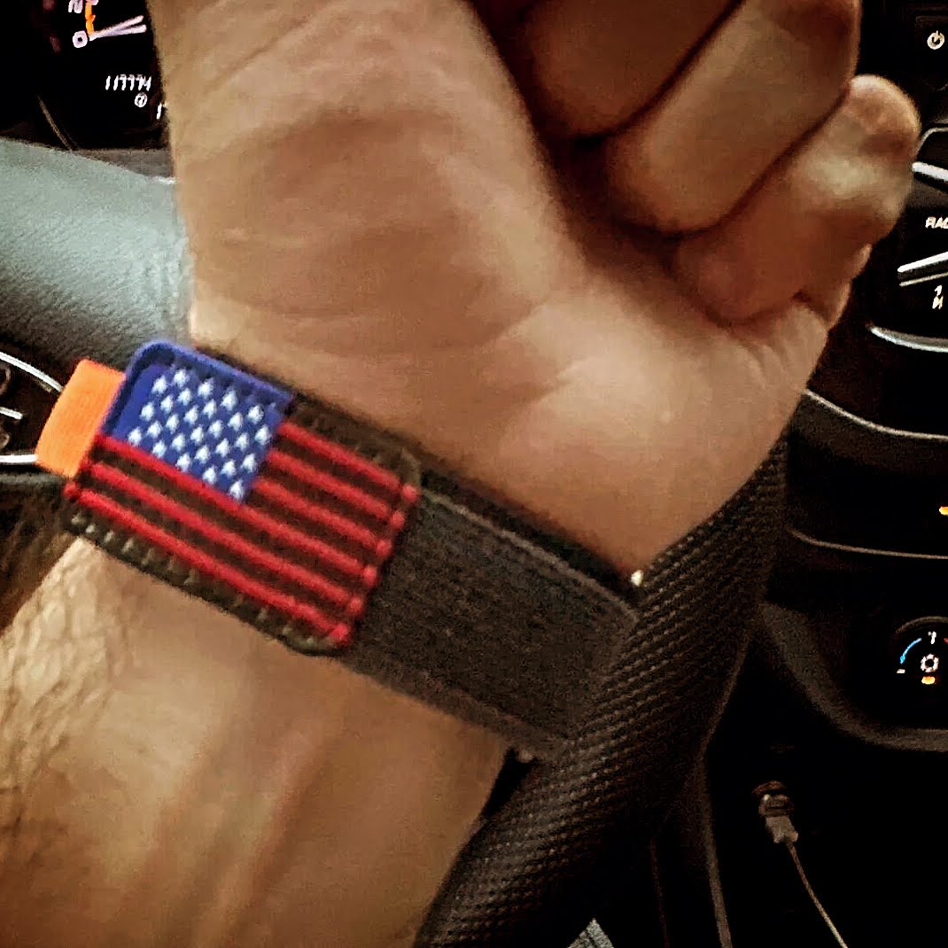 USA Flag Velcro Nylon Loop Strap for Apple watch - Wristwatchstraps.co