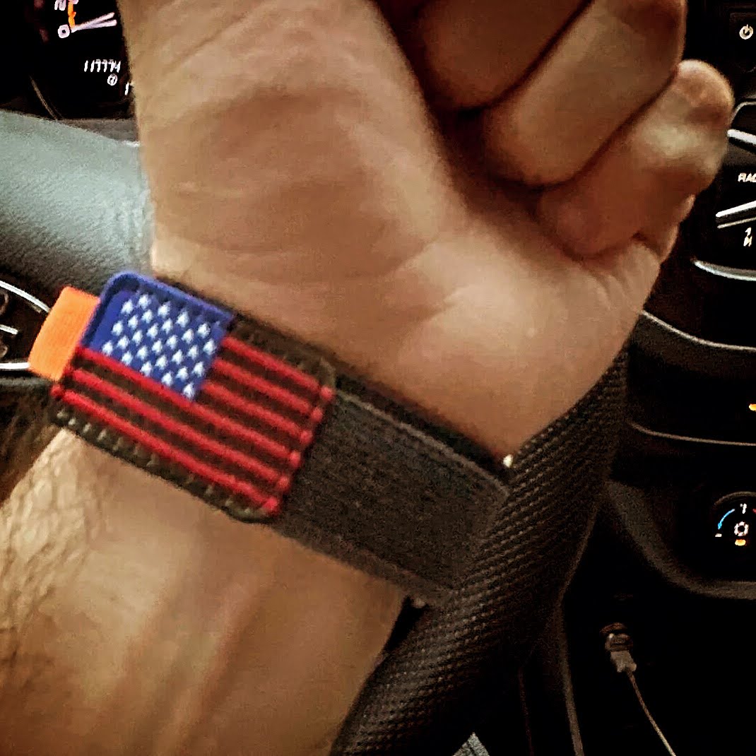 4 Bundle Pack COMBO Police and Military USA FLAG Combo Strap for Apple Watch - Wristwatchstraps.co