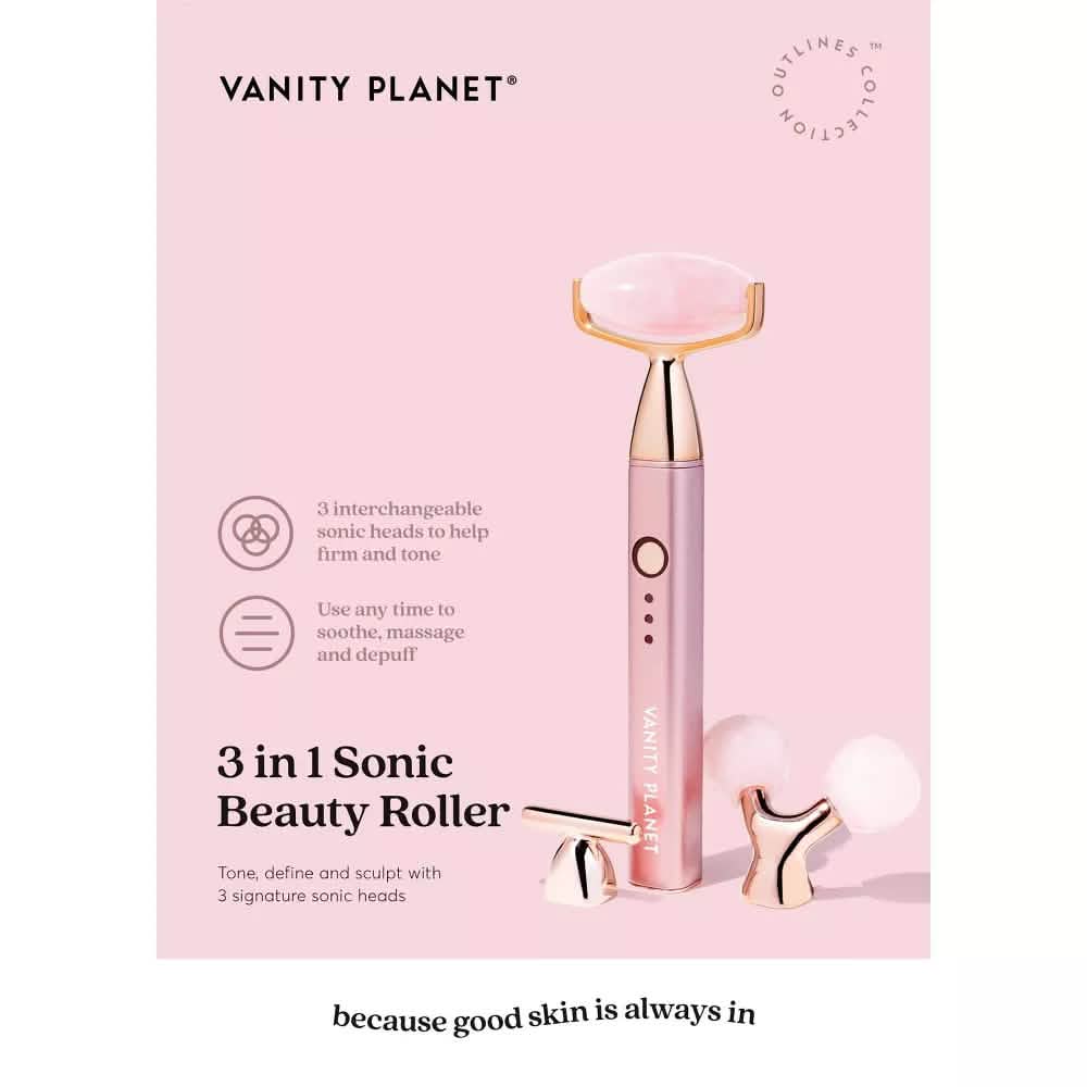 Vanity Planet 3-in-1 Sonic Beauty Face Roller DailySale