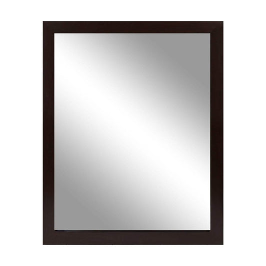 Wall Mount Mirror Wood-Like Frame Rectangle Modern Hanging Mirror DailySale