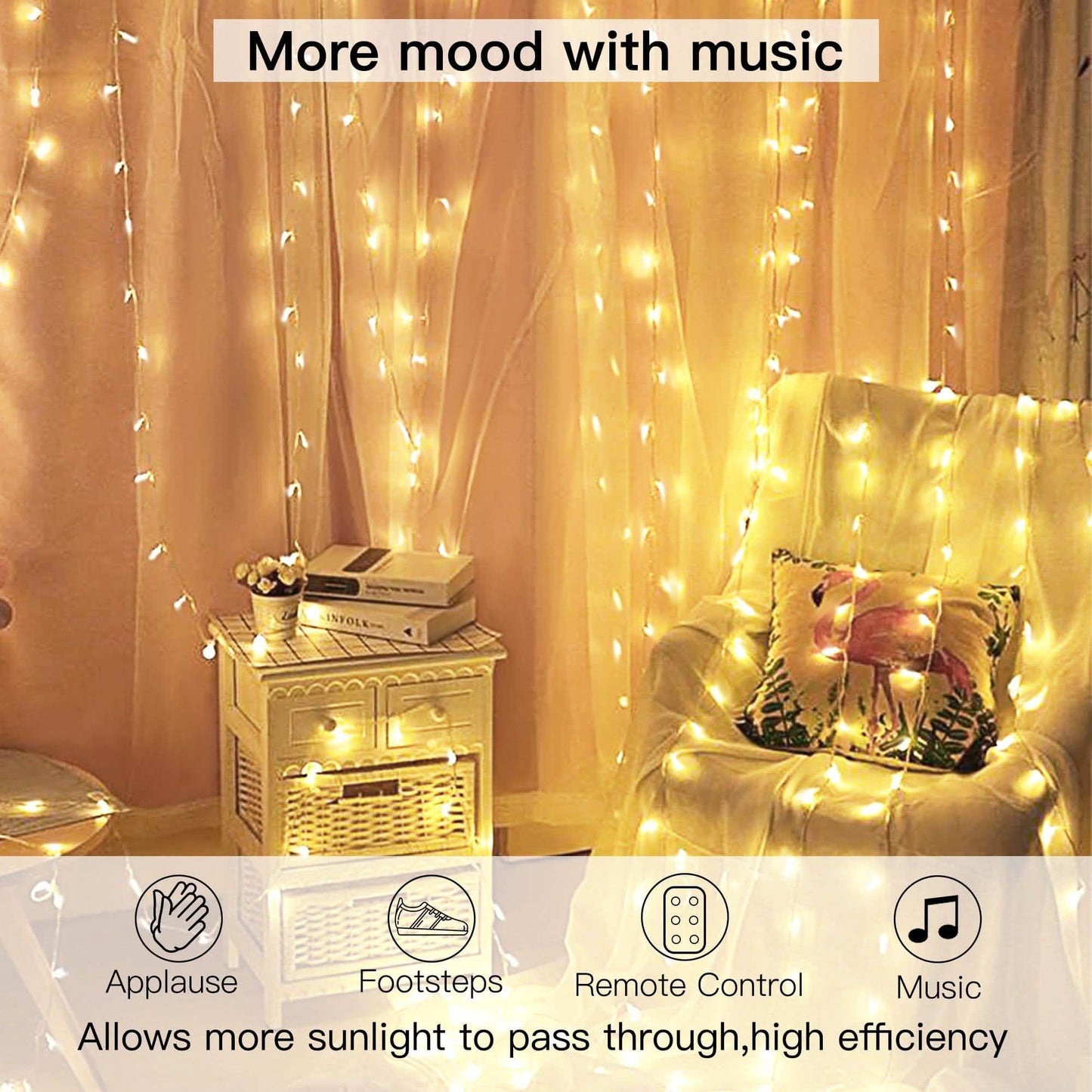 Warm White USB Remote Control 300LED String Lights DailySale
