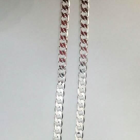 White Unisex Cuban Link Chain 24" DailySale