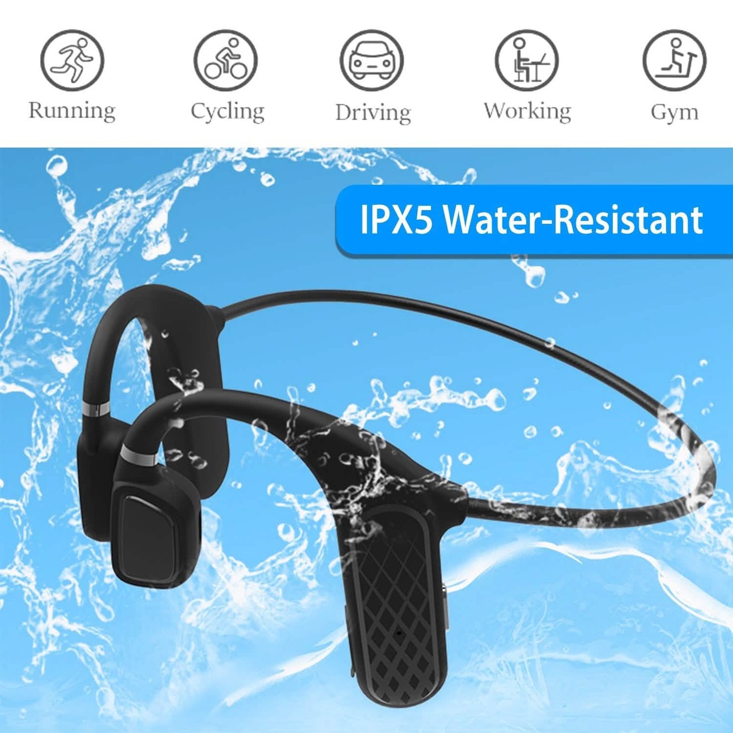 Wireless V5.1 Open-Ear Bone Conduction Earphones DailySale