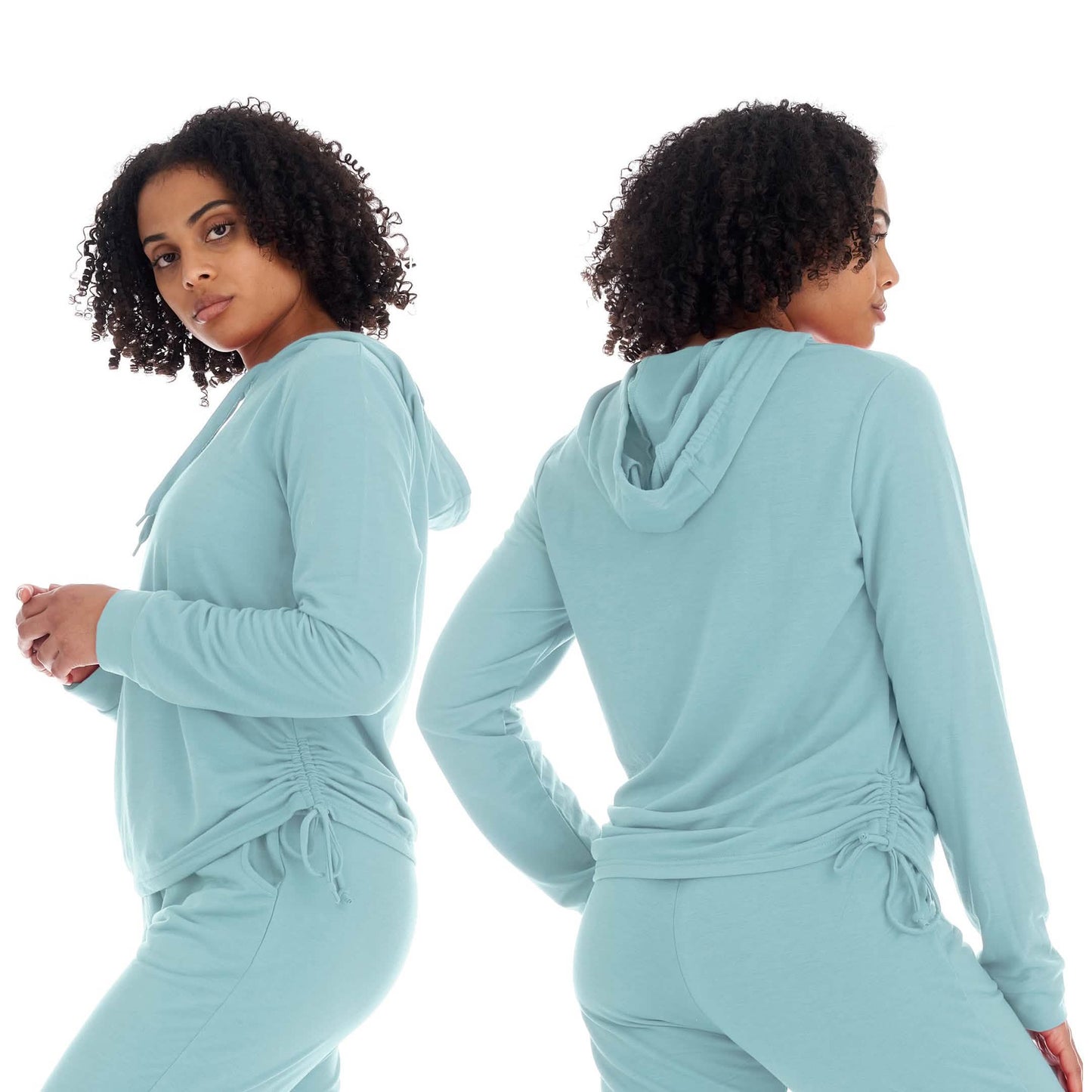 Women's Athleisure French Terry Fleece Pullover Hoodie Sweatshirt DailySale