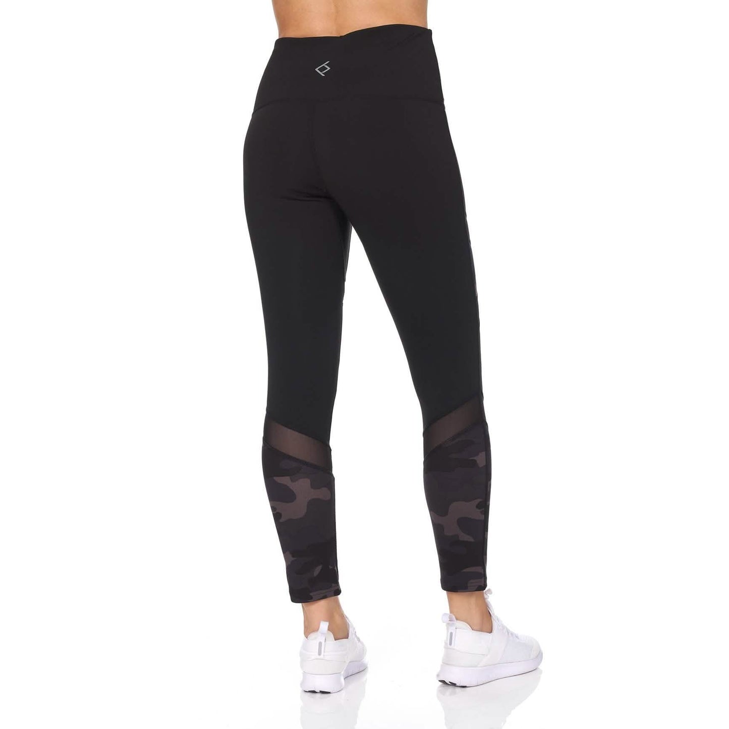 Women's Camo 7/8 High Waist Legging With Sheer Mesh DailySale