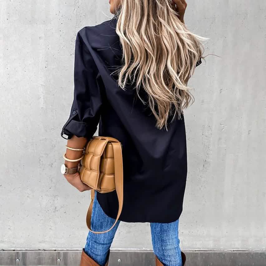 Women's Casual Collar Tunic Shirt DailySale